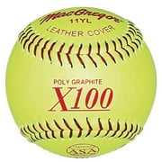Mcgregor ASA Fast Pitch Leather Softball, Yellow, 11"