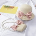 thumbnail image 1 of Mchoice Baby Hat Girls Summer Wide Brim Hat Sun Beach Straw Flower Hats with Shoulder Bag Toddler Sun Hat with Straw Shoulder Bag, 1 of 5