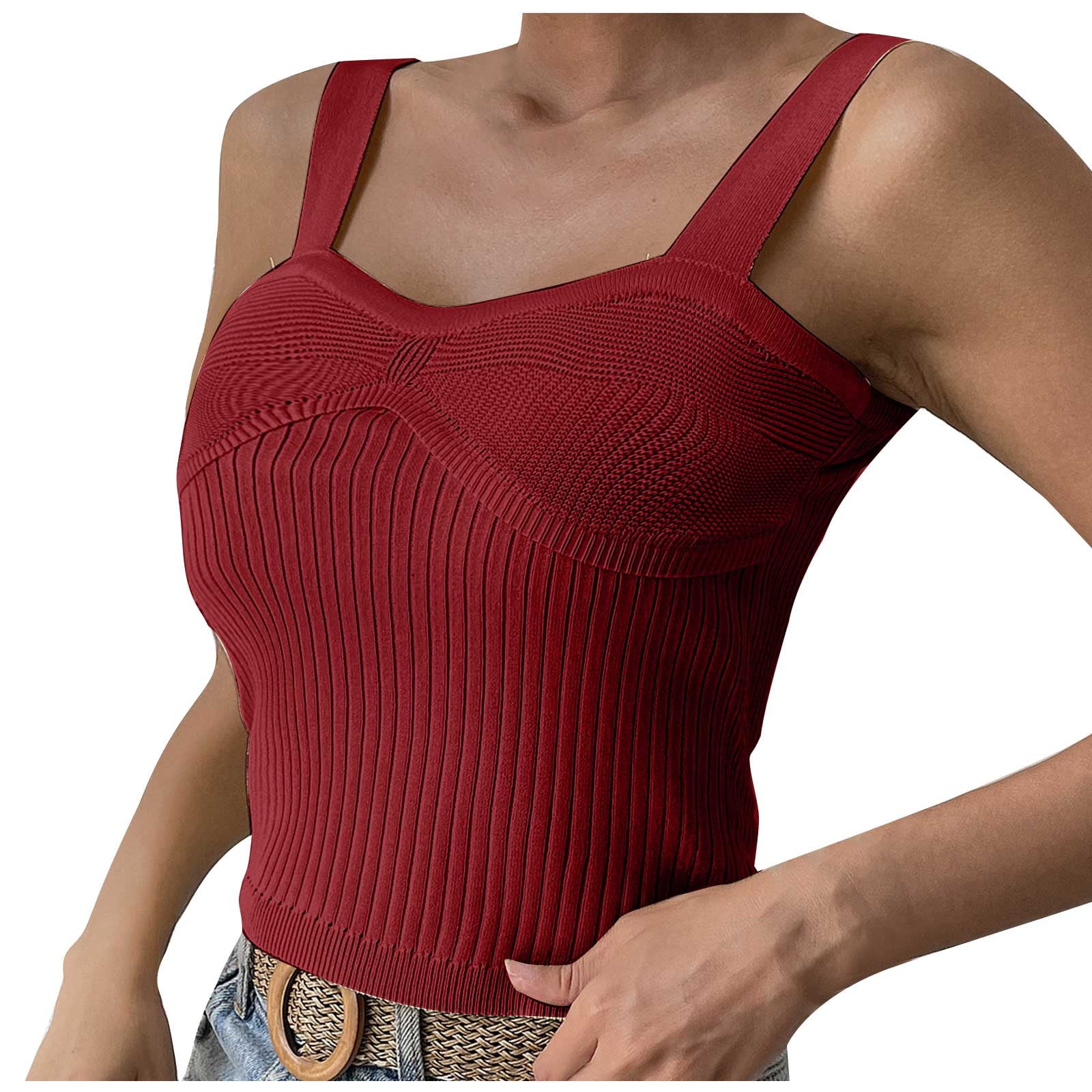 Mchoice Crop Tops for Women Sexy Low Cut Tank Top Ruched Bandage Mini Tops Cropped Bustier Going