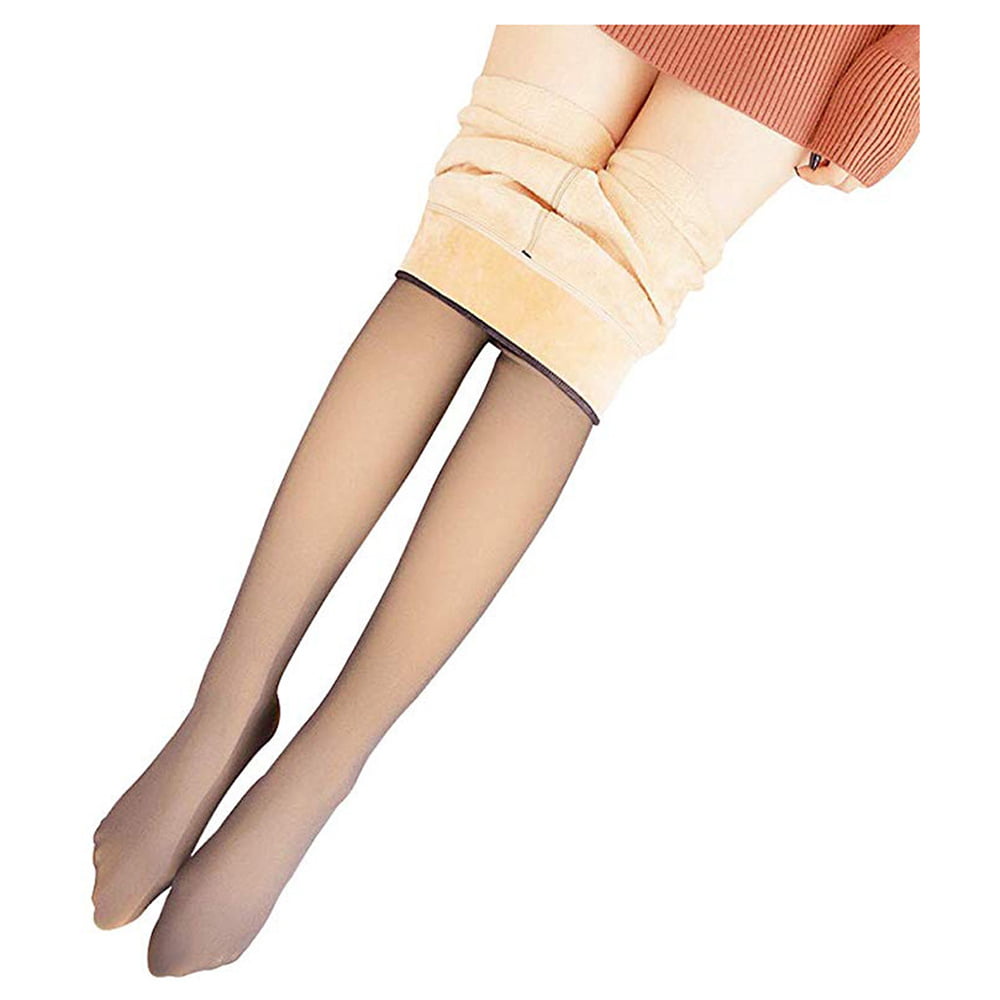 Mchoice Fake Translucent Warm Pantyhose 220G Leggings small Stretchy Opaque  Soft Tights for Winter Outdoor on Clearance 