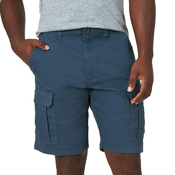 Mchoice Fashion Comfy Men's Shorts Leisure Time Cargo Shorts Breathable Sweat Shorts Stretch Workout Shorts with Zipper Pockets on Clearance