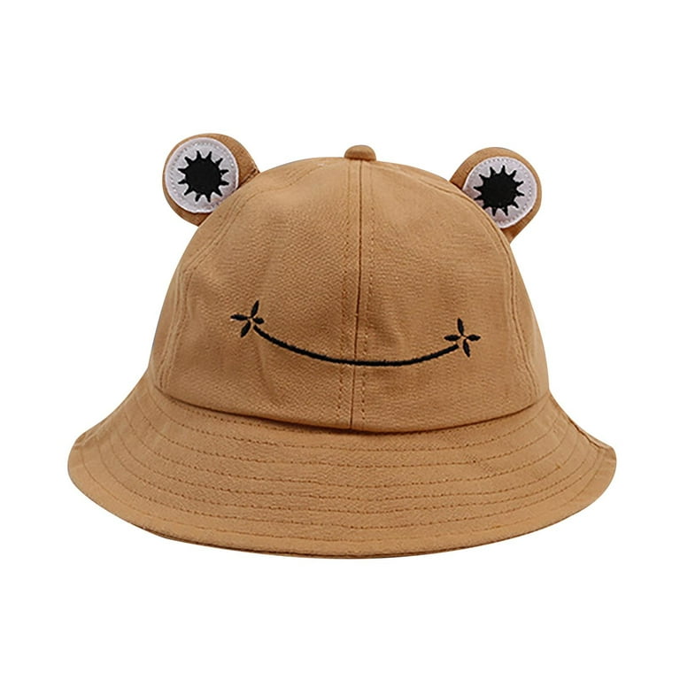 Mchoice Hat Women Cute Animal Hiking Beach Fishing Cap Hats Photography  Bucket Hat Frog hat sun hats for women on Clearance