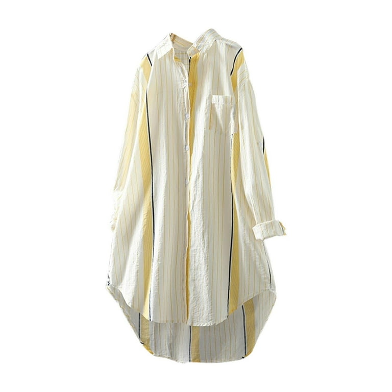 Fashion Stripe Long Sleeve Shirt Coat Fashion Stripe Long Sleeve Shirt Coat