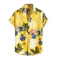 thumbnail image 1 of Mchoice Mens Hawaiian Shirts Summer CasualShort Sleeve Regular Fit Tropical Printed Button Down Beach Shirts for Men, 1 of 8