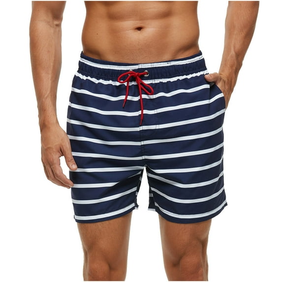 Mchoice Mens Shorts Boho Print Breathable Lace Waterproof Quarter Pants Quick-dry Beach Sports Casual Loose Shorts