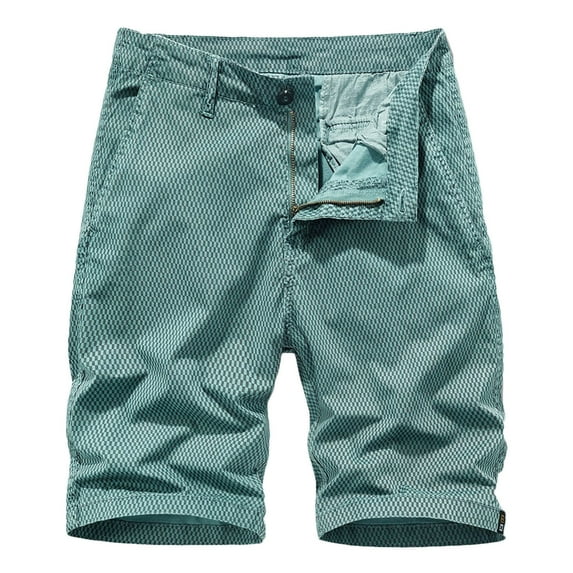 Mchoice Outdoors Shorts for Men Summer Fashion Casual Five-point Pants Button Pocket Print Sport Shorts
