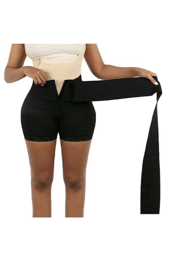 Mchoice Waist Trainer for Women Lower Belly Fat Waist Wrap for stomach, Waist Trimmer Plus Size, Waist Bandage Black