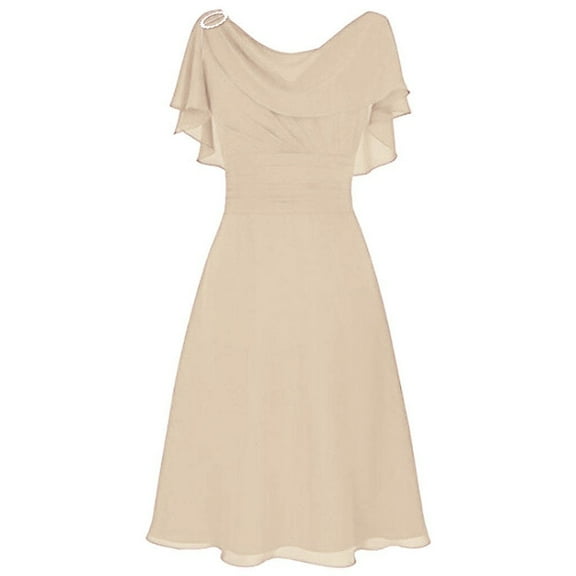 Mchoice Wedding Guest Dresses for Women Formal Wedding Bridesmaid High-waist Party Prom Gown Cocktail Dress