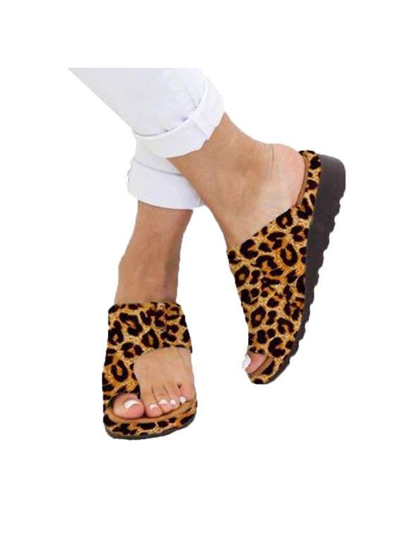 Mchoice Womens sandals Dressy Comfy Platform Casual Shoes Summer Beach Travel Slipper Flip Flops