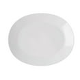 thumbnail image 1 of Mcic YX0010 13.75 in. Oval Medium Rim Fine Lines Porcelain Plate  Bone White, 1 of 1