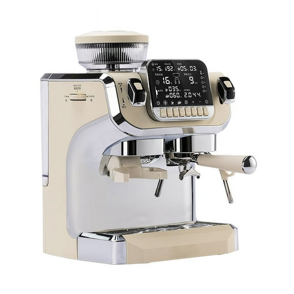 Mcilpoog 15-Bar, 1-Cup Cream Espresso Machine
