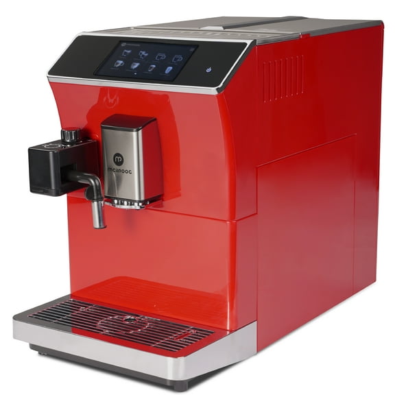 Mcilpoog WS-203 Super-automatic Coffee Machine With Smart Touch Screen Brewing 16 Coffee DrinksRed