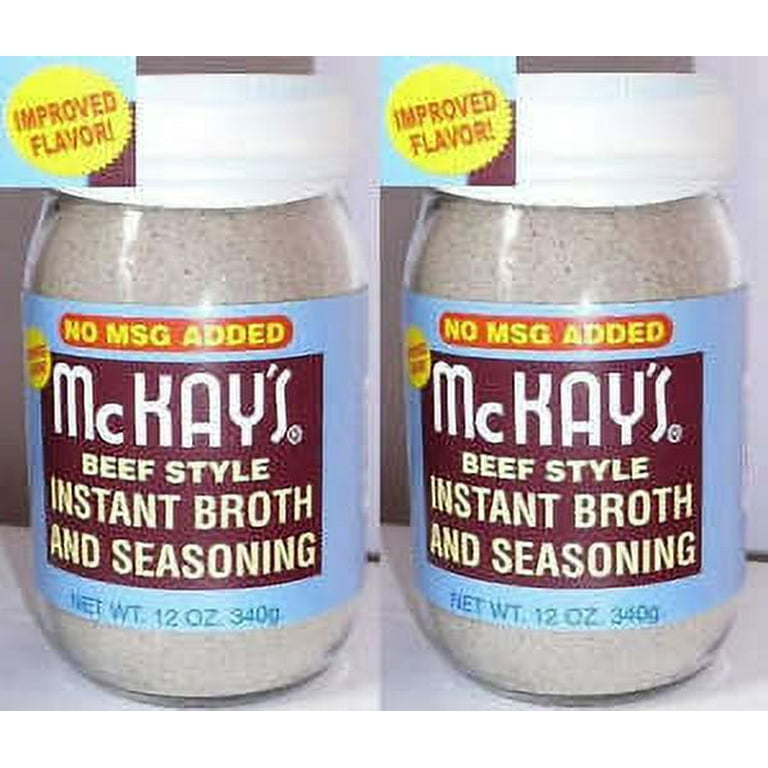 McKay's Chicken Style Instant Broth & Seasoning, Vegan, 1 Case of 12 oz. Bottles