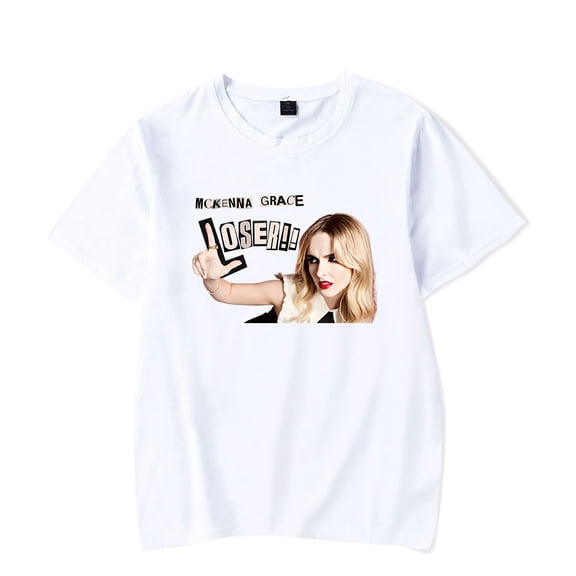 Mckenna Grace Merch Loser T-Shirt Men/Women Streetwear T-Shirt Shirt Short Sleeve