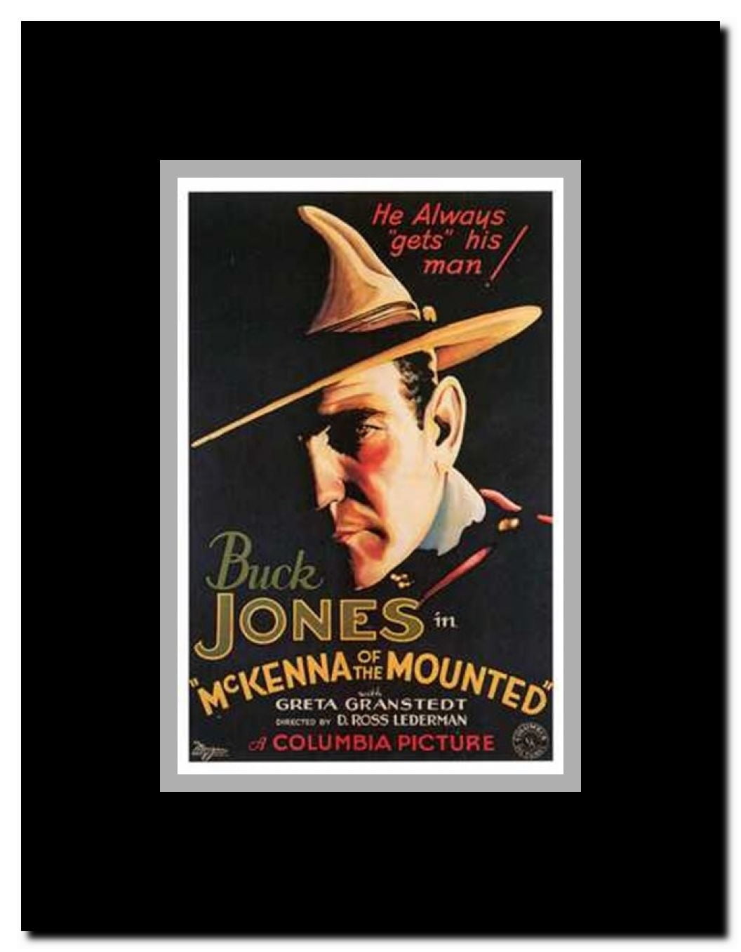 Mckenna of the Mounted Framed Movie Poster