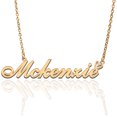 thumbnail image 1 of Mckenzie Custom Name Necklace Customized Personalized Plated Name Necklace for Mother Daughter Friendship Women Valentine's Day Christmas Birthday New Year Gold, 1 of 7