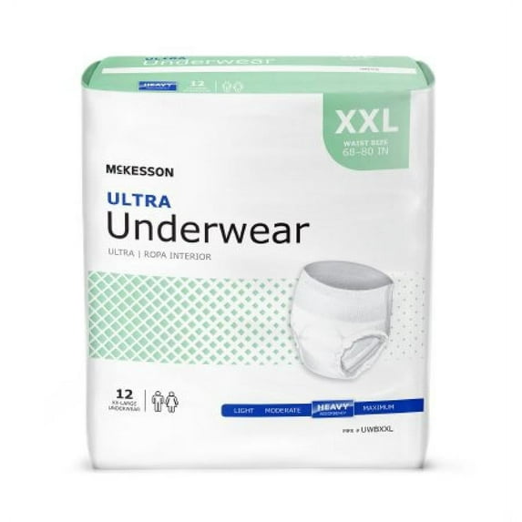 Mckesson, Adult Absorbent Underwear, 2X-Large