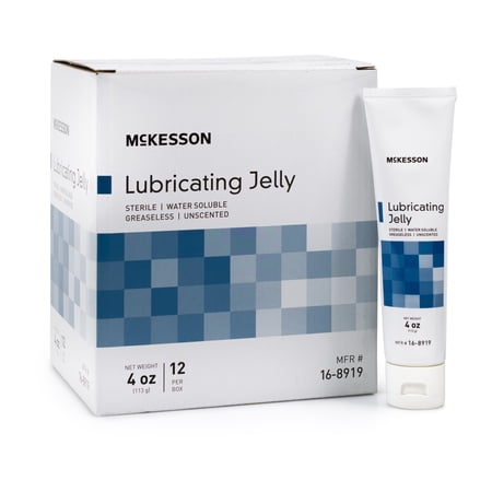Mckesson Brand Lubricating Jelly 12 Count, 4 oz