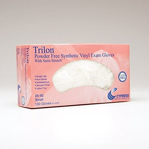 Mckesson Cypress Trilon Exam Glove: 100 Count, Large Clear