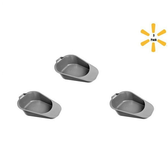 Mckesson Fracture Bedpan With 250 lbs Weight Capacity Gray 34 oz. / 1006 mL - 3 Pack