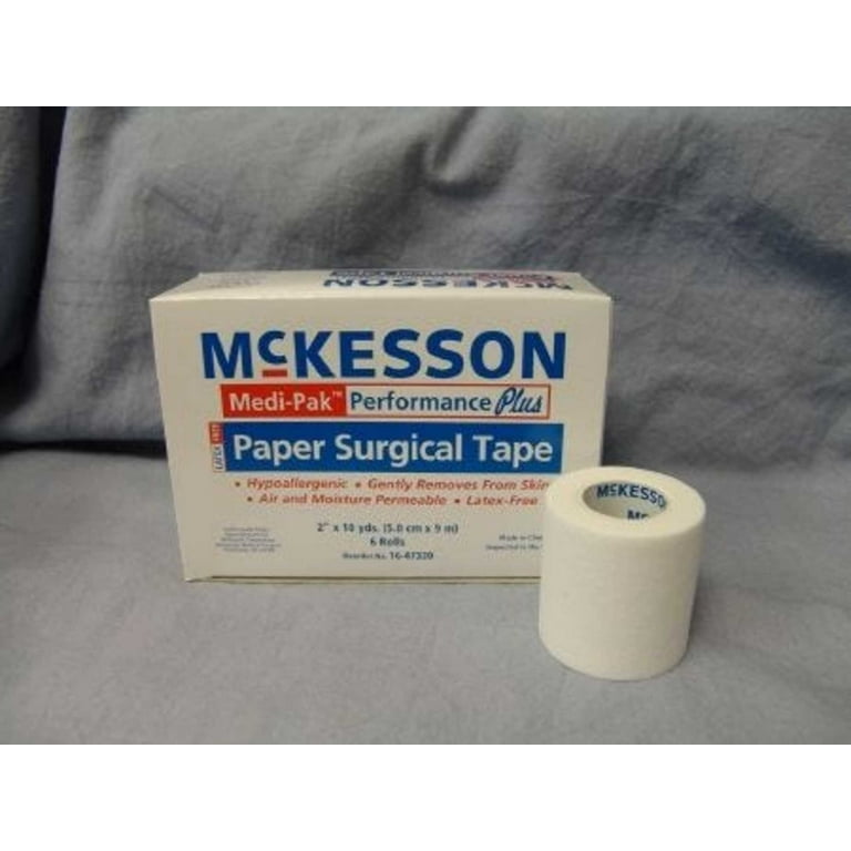 McKesson Paper Medical Tape, 1/2 inch x 10 Yard, White