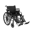 Mckesson Wheelchair, Lightweight, SwingAway Footrest, 20inch, 1 Ct