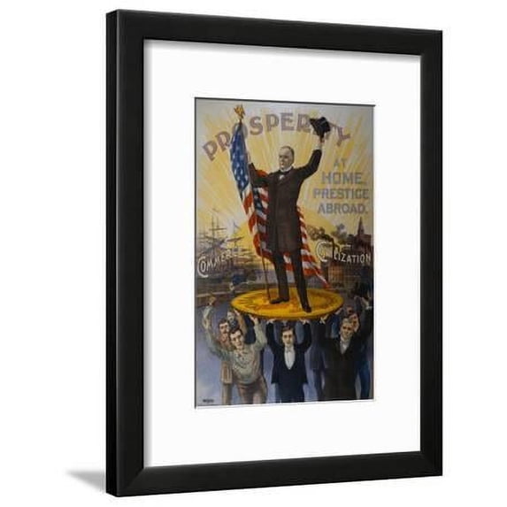 Mckinley Campaign Poster, Framed Art Print Wall Art by David J. Frent Sold by Art.Com