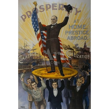 Mckinley Campaign Poster, Unframed Photographic Print Wall Art by David J Frent Sold by ArtCom