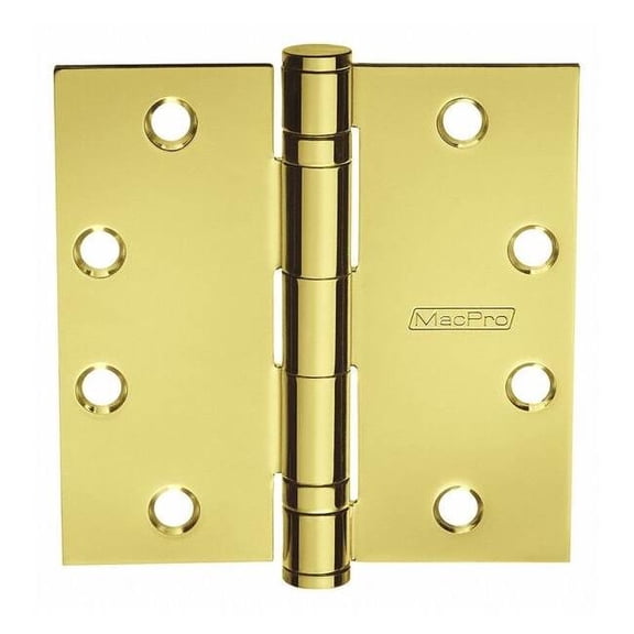 Mckinney Butt Hinge,Screw On,Bright Brass 4ï¿½x4ï¿½ MPB79 3