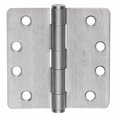 thumbnail image 1 of Butt Hinge, Steel, Flush Mounting, 1 11/16 in Leaf W x 4 in Leaf H, Satin Chrome, 1 of 1