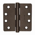 thumbnail image 1 of Butt Hinge, Steel, Flush Mounting, 1 11/16 in Leaf W x 4 in Leaf H, Oil Rubbed Bronze 69829, 1 of 1