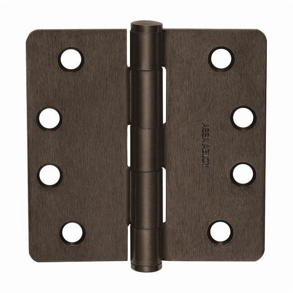 Butt Hinge, Steel, Flush Mounting, 1 11/16 in Leaf W x 4 in Leaf H, Oil Rubbed Bronze 69829