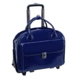 thumbnail image 1 of Mcklein USA 94367 Glen Ellyn W Series Leather Detachable-Wheeled Ladies Case with Removable Sleeve - Navy, 1 of 9