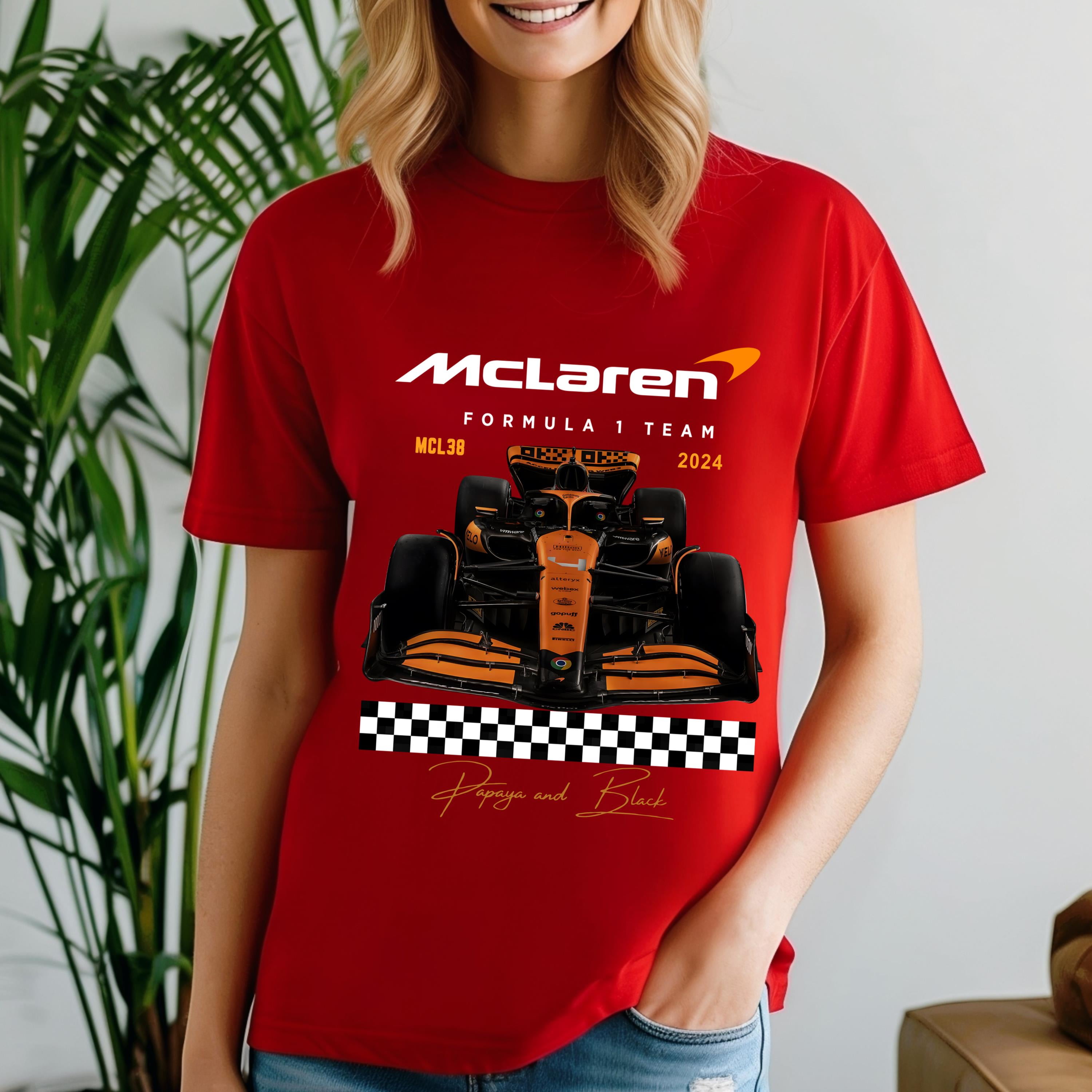 Mclaren 2024 Formula One Gildan 5000 Unisex Tshirt F1 Tee Gift of Lando