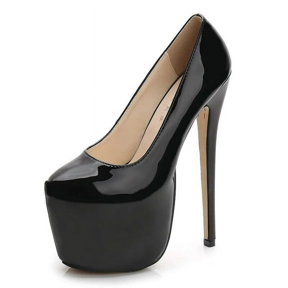 Mclubgirl 2023 Sexy Plarfrom New Women Sexy Pumps Nightclub Large Size Super High-heeled Shoes Waterproof Platform WZ