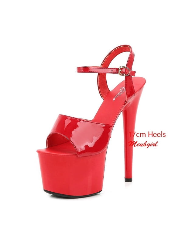 Women Sexy Show Sandals 13 15 17 CM High Heels Sexy Platform Color Sandals Girls Shoe for Party Club Drop Sale LFD-181