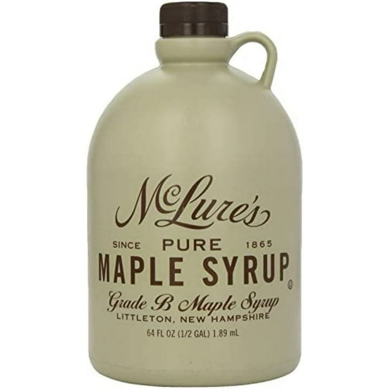 Chef's Quality 64 oz Pure Grade A Very Dark Maple Syrup from New