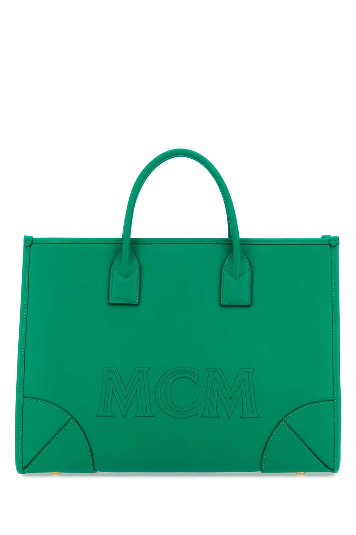 Green online mcm purse