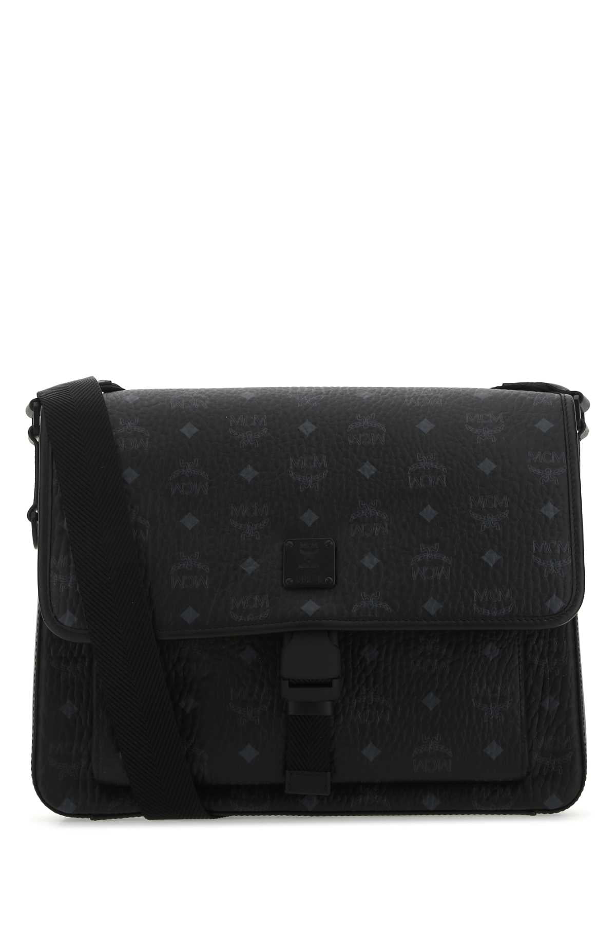 MCM: shoulder bag for man - Black  Mcm shoulder bag MMMCAKK02 online at