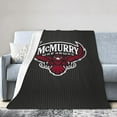 thumbnail image 1 of Mcmurry University Logo Fleece Blanket, Very Soft Microfiber Flannel Blanket for Couch Warm and Cozy for All Seasons, 1 of 6