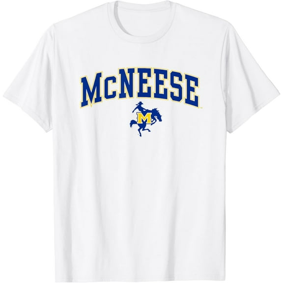 Mcneese State Cowboys Arch Over Logo T-Shirt