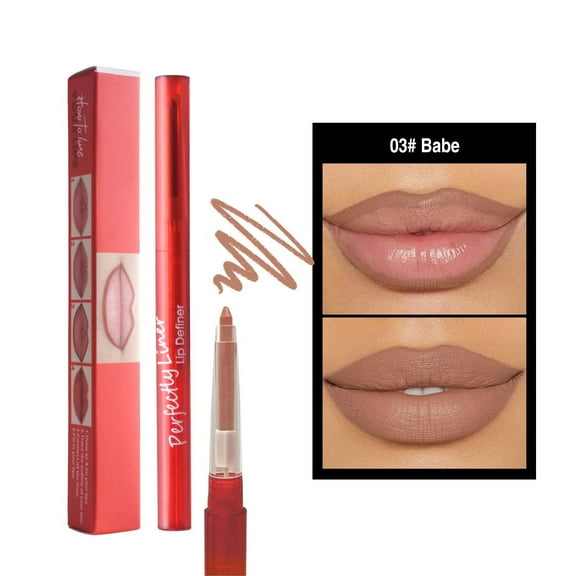 Mcolor 12 Colors Slim Lip Liner Pencil , Longwear Smooth Lip Pencil Creamy Lip Liner Matte Lipstick Premium Waterproof Lip Pen, High Pigmented Natural Lip Makeup