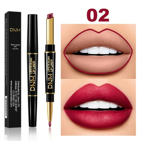 Mcolor 2-in-1 Waterproof Lipstick Lip Liner, 12 Colors Lip Liner and Lipstick Combo, Long-lasting 24 Hour Lipgloss Matte Lipstick and Lip Pencil Liners Makeup Gift Set for Girls Women