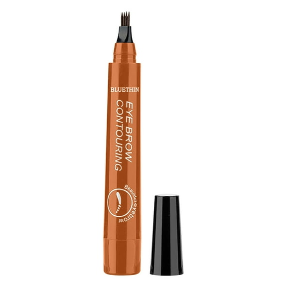 Mcolor 3D Waterproof Microblading Eyebrow Pen, 4 Tip Tattoo Pencil Creates Natural Looking Brows Effortlessly, Waterproof Makeup Fine Stroke Microblading Eyebrow Pencil (LIGHT BROWN)