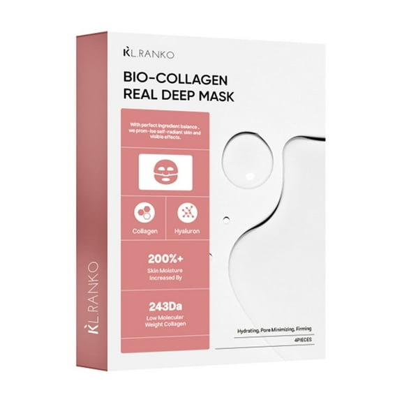 Mcolor Bio-Collagen Real Deep Mask, Hydrating Overnight Hydrogel Mask, Pore Minimizing, Elasticity Improvement