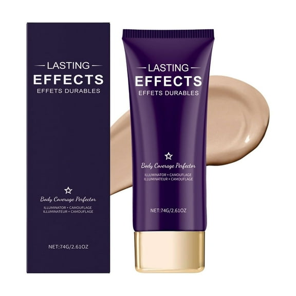 Mcolor Body Coverage Perfector, Waterproof & Transfer-Resistant Body Makeup, Long-Lasting Tattoo Cover Up Cream for Legs & Body, Full Coverage Cream Foundation (Nature)