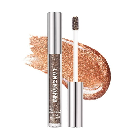 Mcolor Diamond Glitter Lip Gloss,Long Lasting High Shine Shimmer Liquid Lipstick,Hydrating,Moisturizing Shiny Lipstick for Women