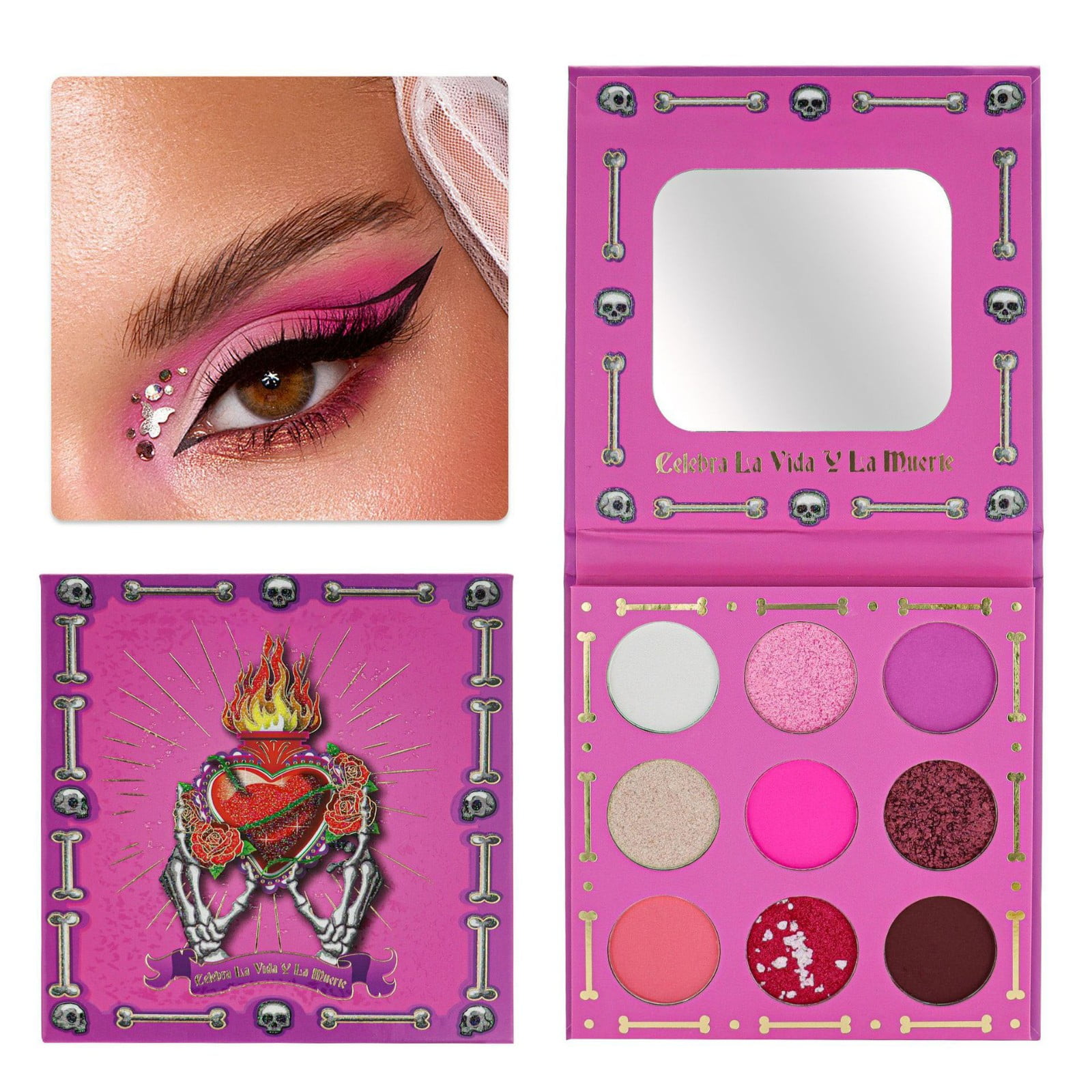 Mcolor Halloween Skeleton Matte Eyeshadow Palette Pro 9 Colors ...