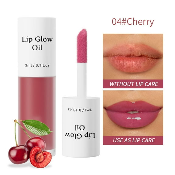 Mcolor Lip Gloss Oil , Flavored Lip Gloss, Hydrating Lip Glow Oil, Fruit Lipgloss Lip oil for Women Girls Teens, Tinted Lip Gloss , Lip Glow Lip Balm for Dry Lips Nourishing