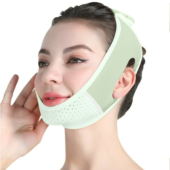 Mcolor Reusable V Line Mask Facial Slimming Strap Double Chin Reducer Chin Up Mask Face Lifting Belt V Shaped Slimming Face Mask